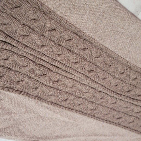 Chiaramente Made In Italy Beige Throw Over Knit Sweater with Buckle Small - Picture 2 of 10